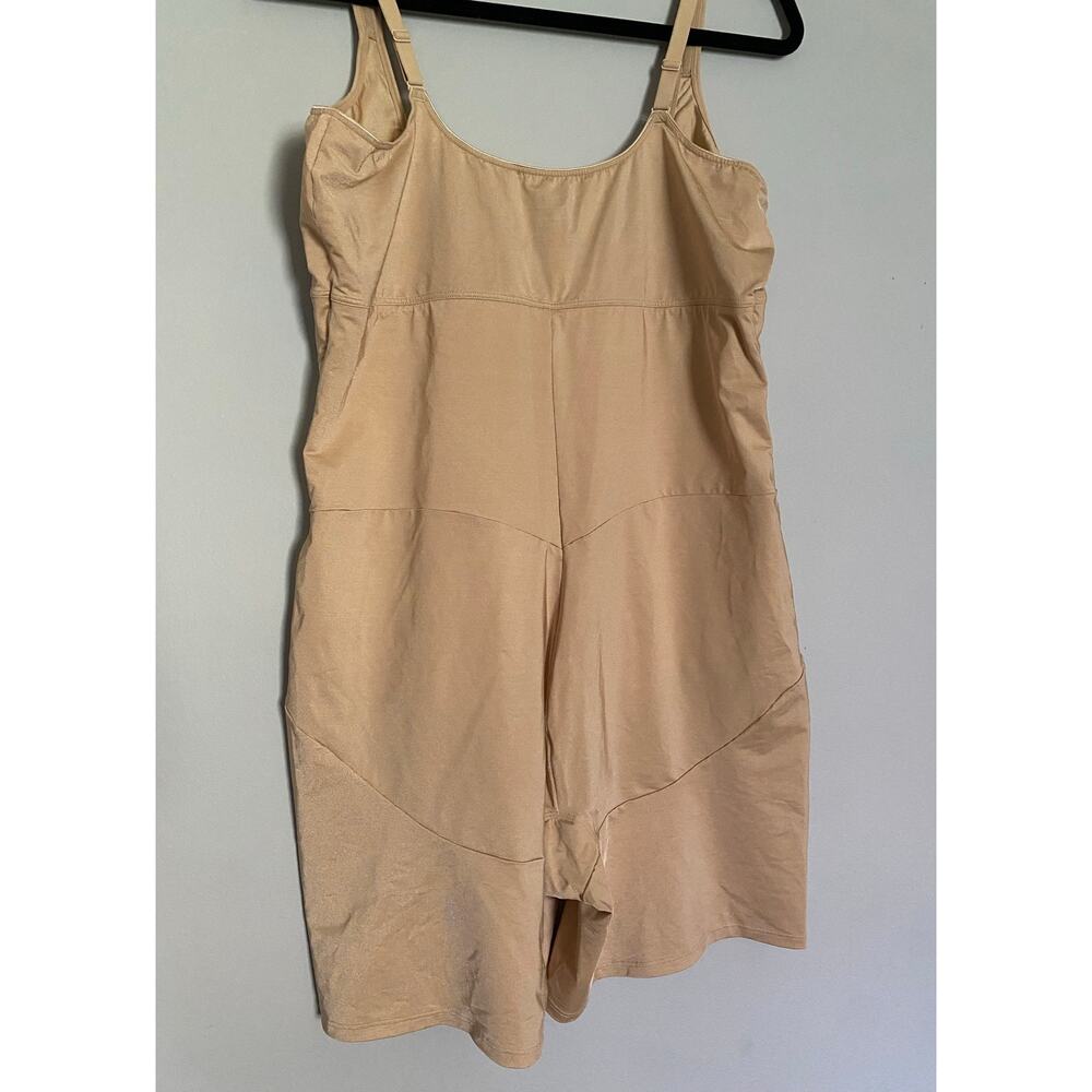 Cacique Open-Bust Thigh Shaper 22/24 Nude Gently Used Comfort Stretchy